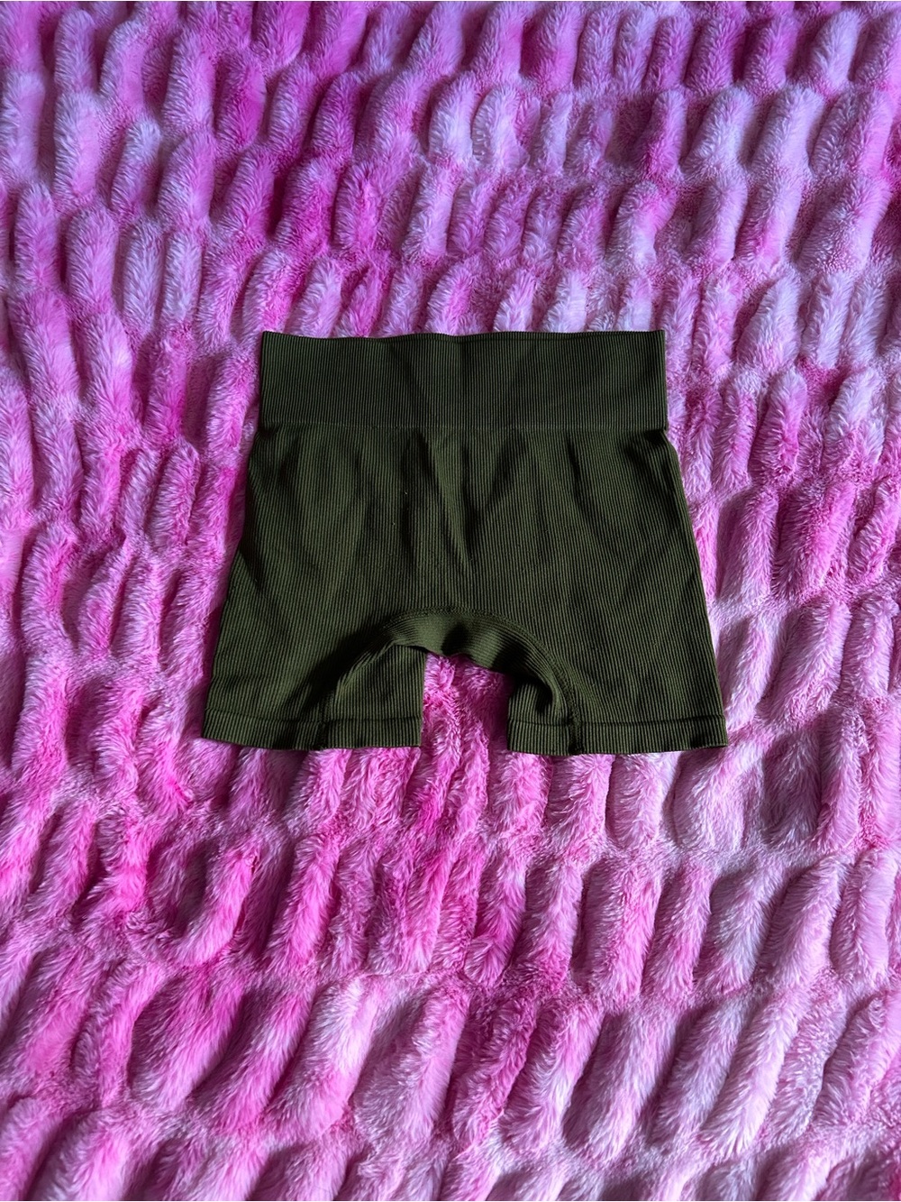 wild fable Olive Ribbed Bike Shorts